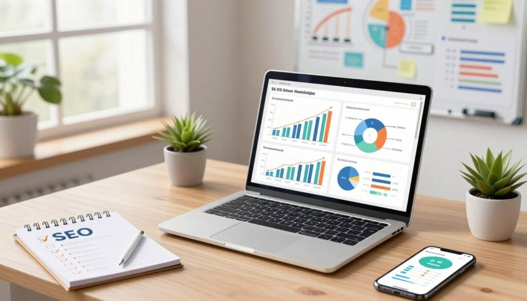 SEO audit and organic traffic tracking